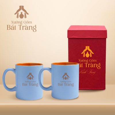 Ly sứ màu in logo