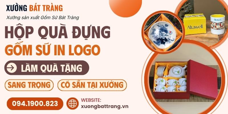 Các mẫu hộp quà tặng gốm sứ đẹp, sang trọng, chắc chắn