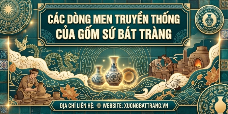 Khám phá 5 dòng men truyền thống của gốm sứ Bát Tràng