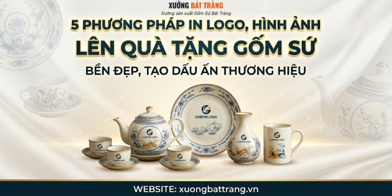 Tổng hợp 5 phương pháp in logo, hình ảnh lên quà tặng gốm sứ