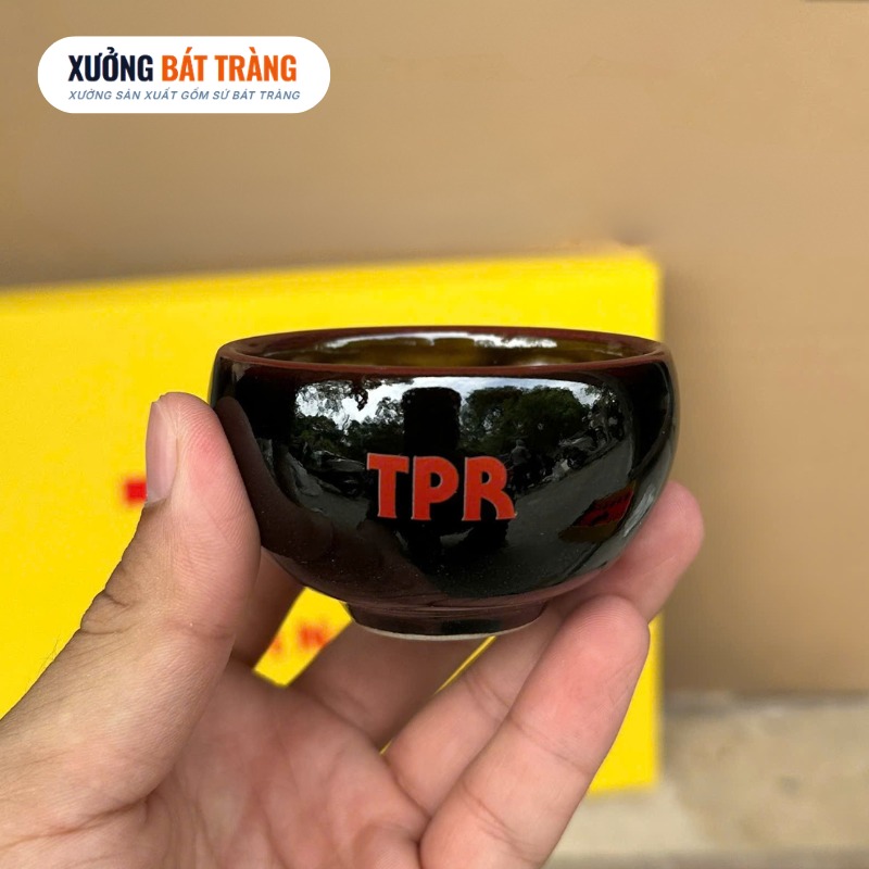 Bộ ấm chén Tô Thanh Sơn quà tặng in logo men hoả biến cao cấp XBT-AC05 - Ảnh 6