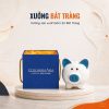 Heo đất in logo màu trắng tai mũi xanh dương kích thước 14x14x13cm XBT-HĐ04 - Ảnh đại diện